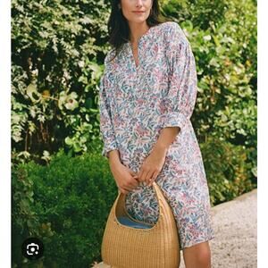 J. McLaughlin Floral Mini Dress in White, Pink, Blue